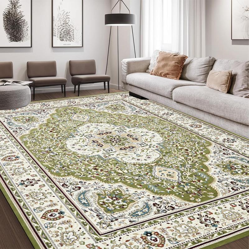 American Bohemia Style Retro Carpet Living Room Sofa Bedroom Bedside Study Kitchen Entrance Door Rug Non-slip Luxury Decor Mat