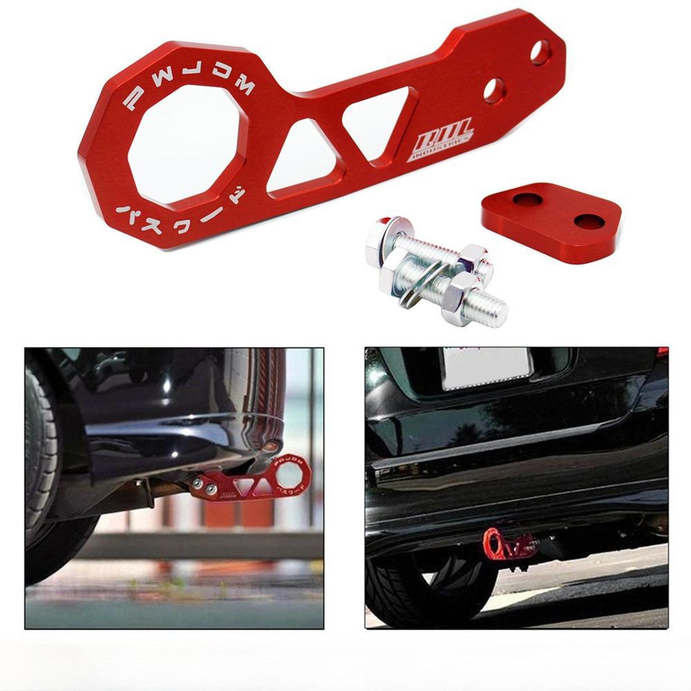 JDM Style Racing Rear Tow Hook Aluminum Alloy Rear Tow Hook for Honda Civic Fit Jazz Gk5
