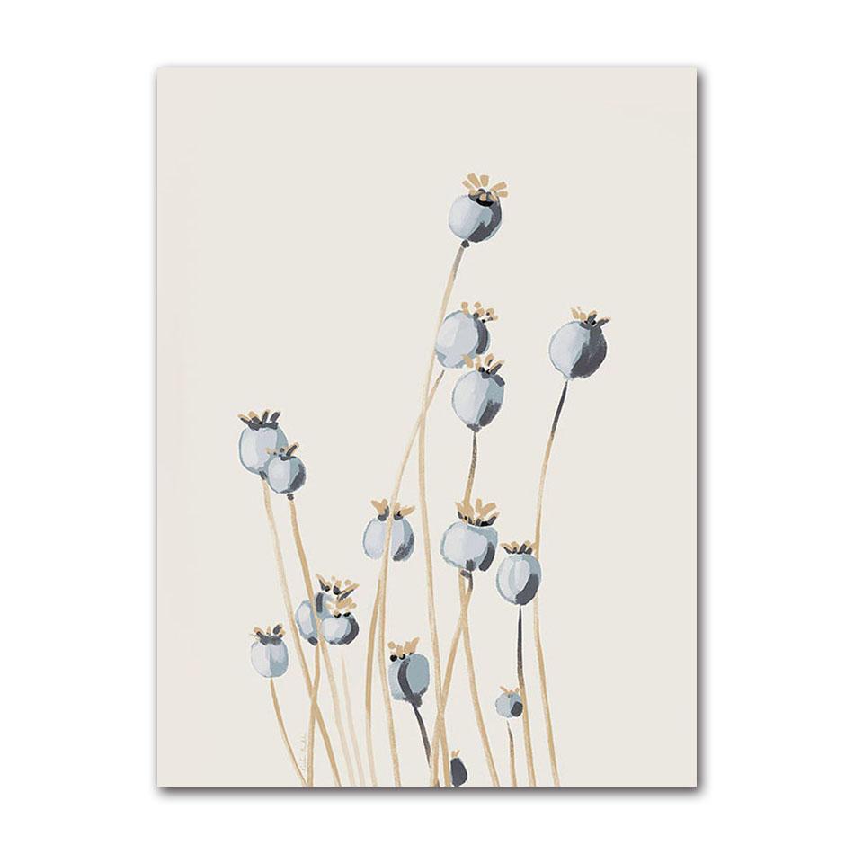 Minimalist Beach Ocean Floral Wall Art, Sailboat Canvas Painting, Pool Posters & Prints, Pictures for Living Room Decor