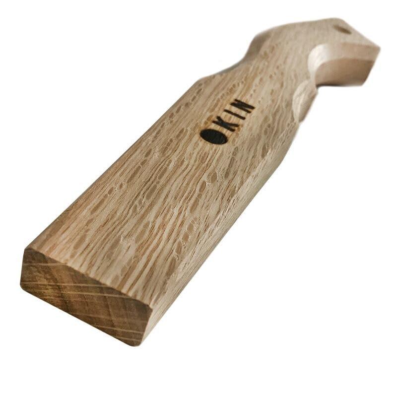 Marukin Oak Genno Hammer Handle Square Snake Curved Short Type 250mm (10x24mm) Made in Japan