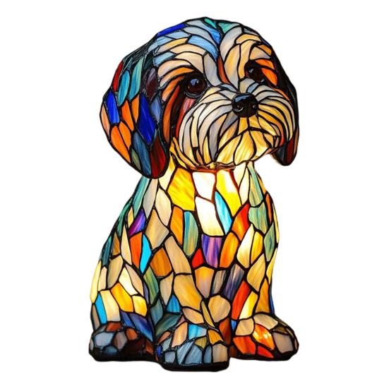 

Светодиодный ночник с мягким свечением, не бликующий, забавный, очаровательный бульдог, такса, лампа для животных, собака 20cm F