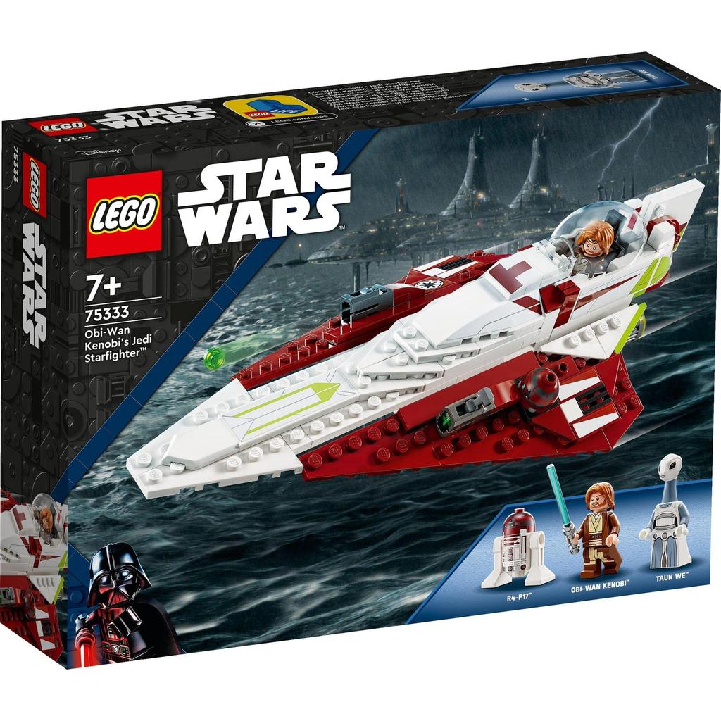 LEGO Star Wars Obi-Wan Kenobi's Jedi Starfighter (TM) 75333 Toy Block Present Space Boy Boys Ages 7 and Up