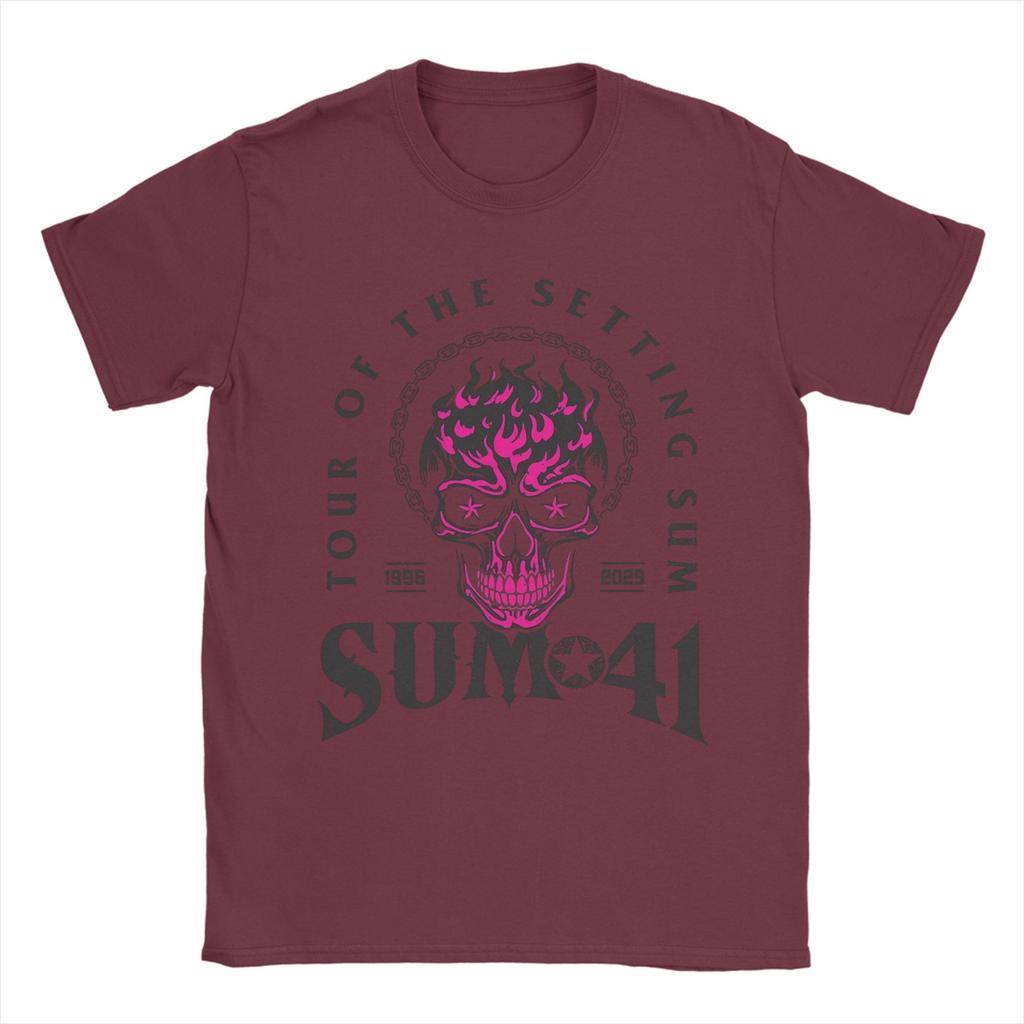 The Final Tour Sum 41 TShirt Unisex  Funny Cotton Tee Shirt Round Collar Short Sleeve T Shirts Big Size Tops