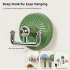 4PCS Strong Adhesive Towel Hanger Hook Heavy Duty Bag Hanger Household Coat Hanger  Room Door