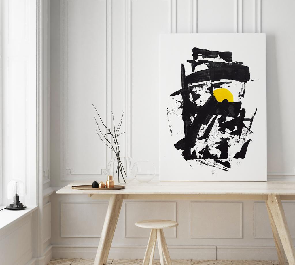 Poster Black Abstraction