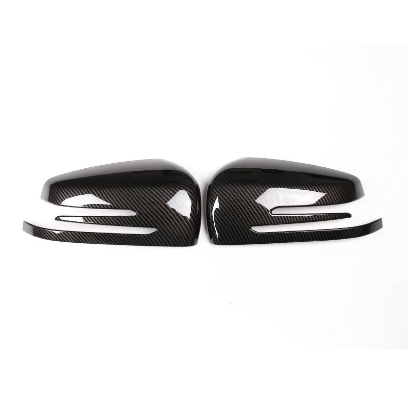 For Mercedes Benz A B C E S CLA GLA GLK CLS Class W176 W204 W117 X156 X204 Carbon Fiber Side Door Rearview Mirror Cap Cover Trim