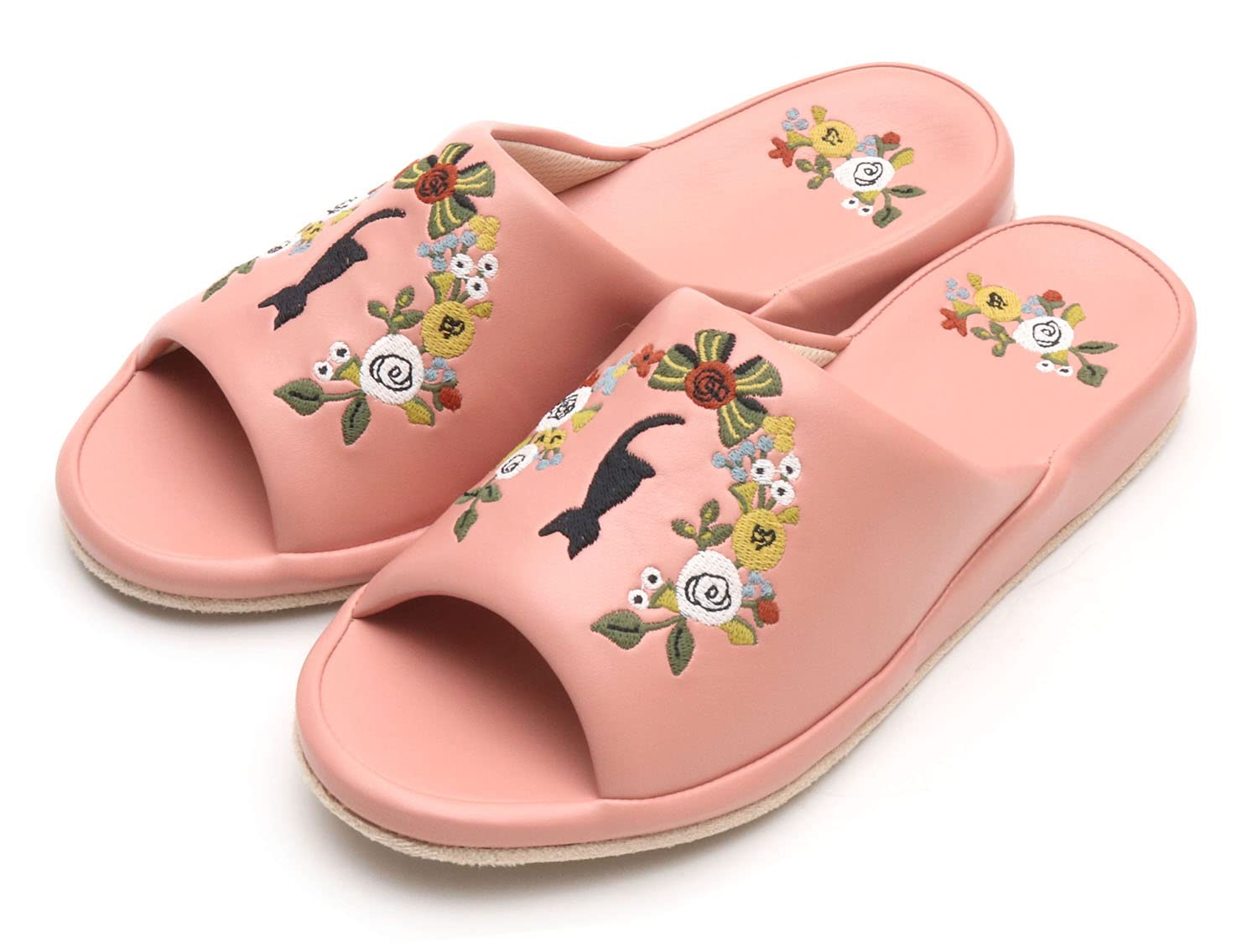 

Тапочки-шлепанцы PU с венком из котят для комнаты, черные [ATSUKO MATANO] [Ацуко Матано, Тапочки, Обувь, Милые, Стильные, Удобные, Кот] (розовый) розовый