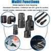 4 Piece 1/2" 3/8" 1/4" Drive Socket Adapter Converter Kit Precisions Antislip Technology For Power Tool Accessories