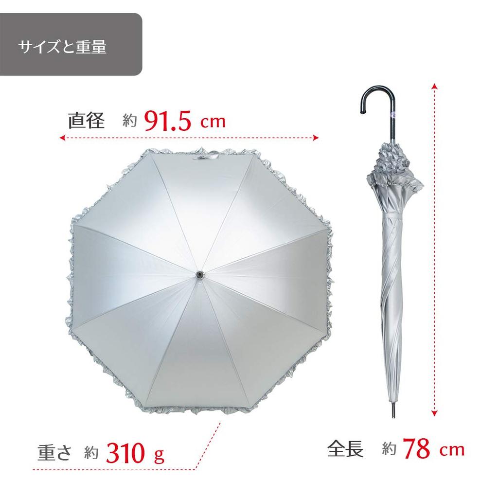 Block Out the A Cute Parasol for Both Sunny and Rainy Features a Fabric and UV Protection UV Blocking UPF 60cm Manually Opening Sun! Dome-shaped Days.