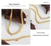 European & American Chunky Chain Spliced Necklace: Versatile Men’s & Women’s Jewelry