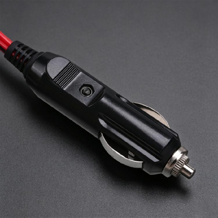 Vehicle Power Extension Cable with Male and Female Connectors, LED Power Indicator, and 12 V to 24 V Operation