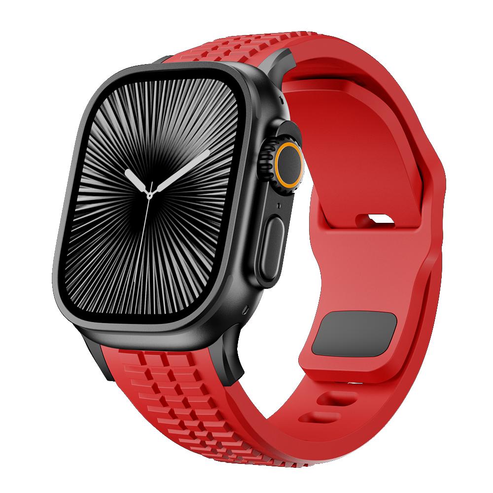 Luxury Silicone Band For Apple Watch Ultra 3 49mm Series 11 10 46mm Sports Bracelet For iWatch 9 8 7 6 SE 45mm 44mm Strap Correa