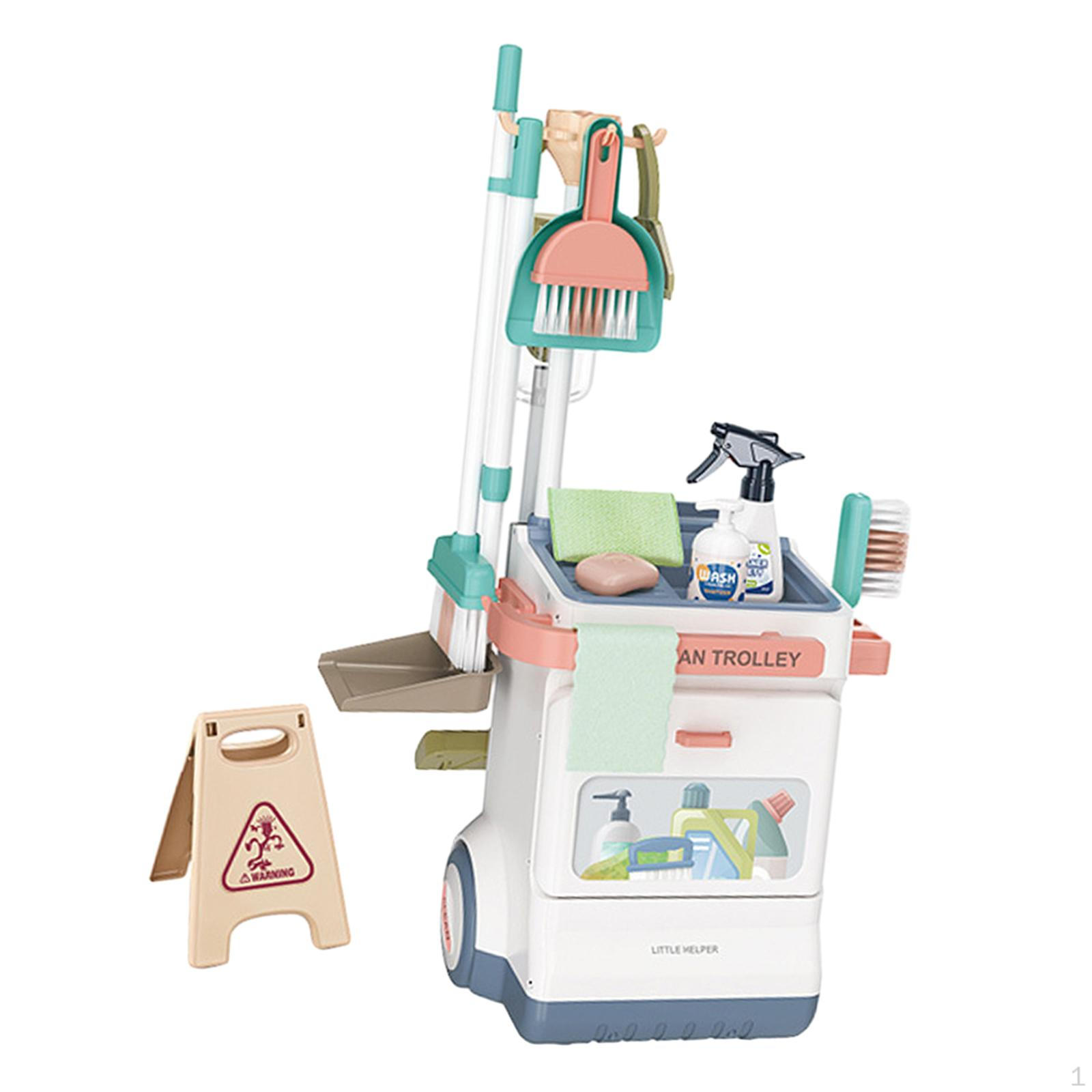 

Kids Toy Cleaning Set Role Play Pretend Housekeeping Supplies Kits, Valentines Day Gifts