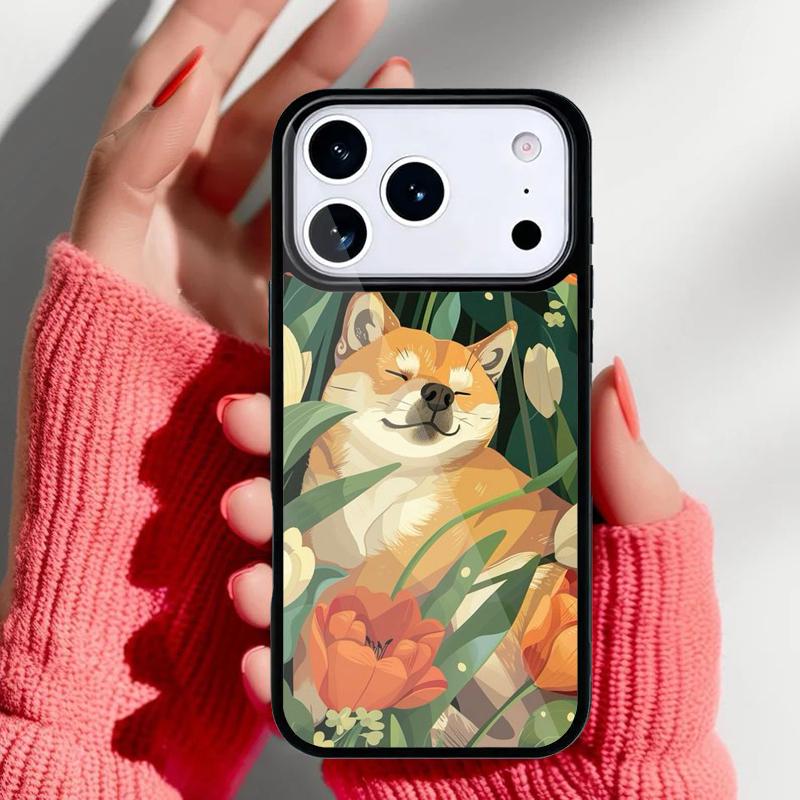 Shiba Inu Hund Handyhülle für iPhone 17 Air 16e 15 14 13 Pro Max Rückabdeckung für 12 11 Pro Hülle