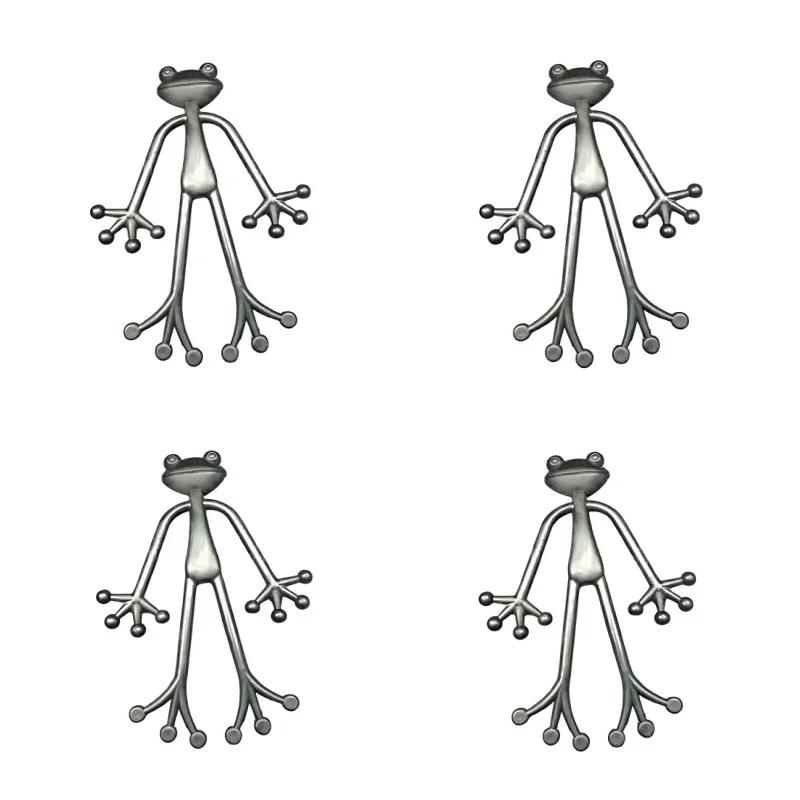 13cm Frog Plant Stand Cute Frog Flower Pot Hugger Plant Climbing Fixture Clips Garden Frog Climbing Branch Planter Stake Decor