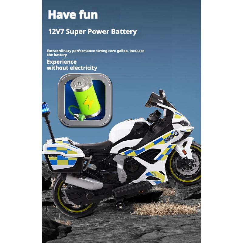 Çocuk Elektrikli Motosiklet Çift Sürücülü Çocuk Arabası Uzaktan Kumandalı Bluetooth Müzik LED Işık, Erken çocukluk eğitimi fonksiyonu