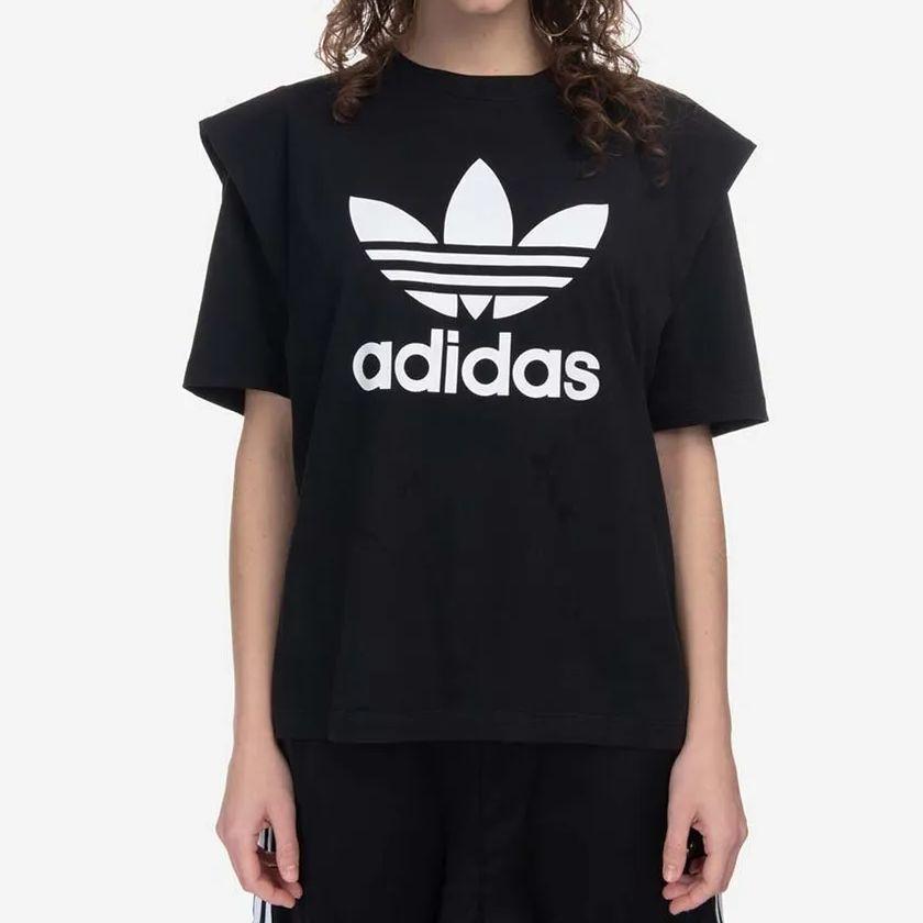 Adidas Originals Always Originals Graphic Print Sports T-Shirt Women Tops Black IC8805