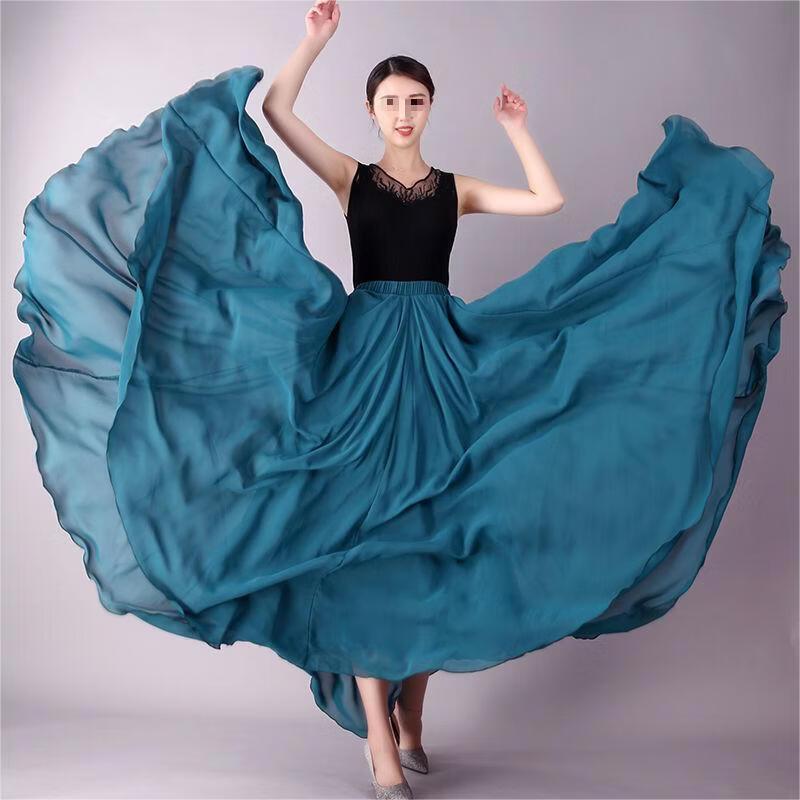720-Degree Flowing Dance Performance Skirt XL