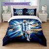 Set Biancheria da Letto Personalizzato con Nome Lionel Messi 1 Copripiumino+2 Federe Logo Calcio Regalo Personalizzato per Occasioni Speciali Decorazione Camera da Letto