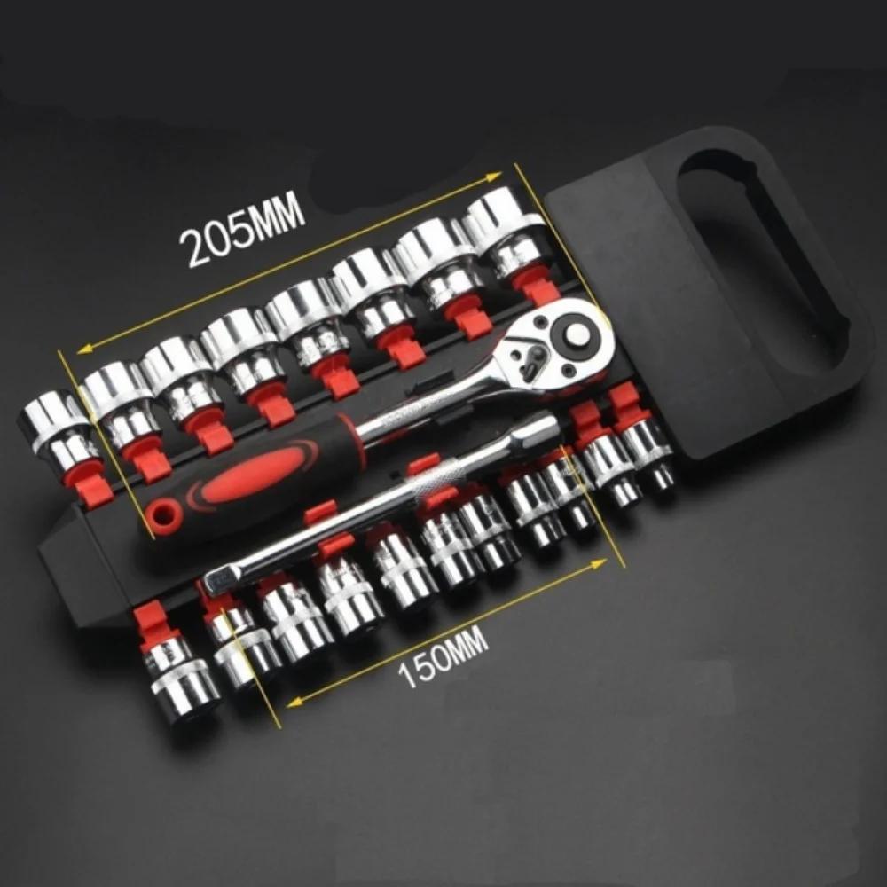 BS1 12 Piece Quick Wrench Barrel Set Motorcycle Bicycle Repair Tool Hardware Auto Boat Car Multi Tool Kit Easy To Carry