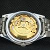 Repasované vintage pánské hodinky Seiko s průhledným zadním krytem, ​​japonské a305118-9