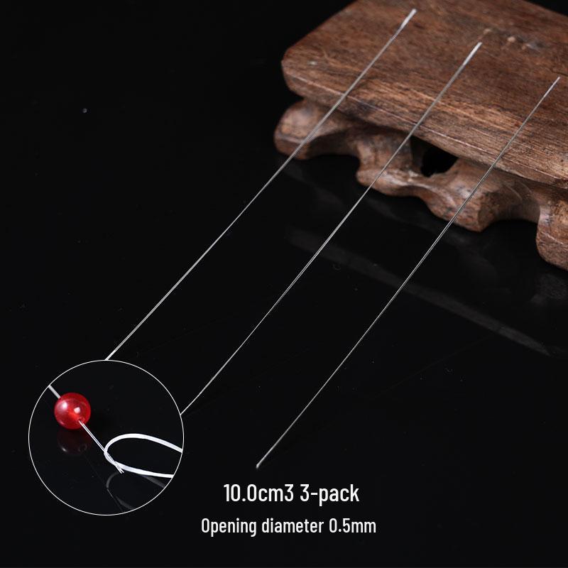 Wenwan Crochet & Beading Set: Steel Wire Hooks, Twisted Needles, and Stringing Line for Buddhist Beads