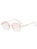 Diamond Trimmed Diamond Rimless Reading Glasses Elegant And Fashionable Women'S Reading Glasses