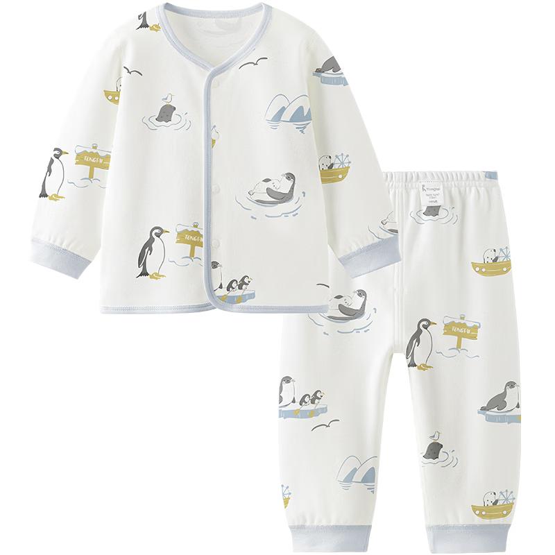 TONGTAI Kids' Pure Cotton Thermal Underwear & Pajama Set