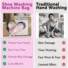 1pc Washing Shoes Bag Padded Net Laundry Shoes Protector Fluffy Fibers Polyester Sneaker Washing Friendly Laundry Bag Drying Bag