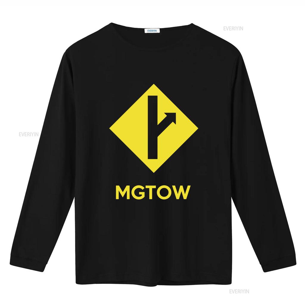 Mgtow Men Going Their Own Way Yellow Sign Arrow T Shirt Vintage Washed Casual Fashion Comfortable Homme Graphic Versatile