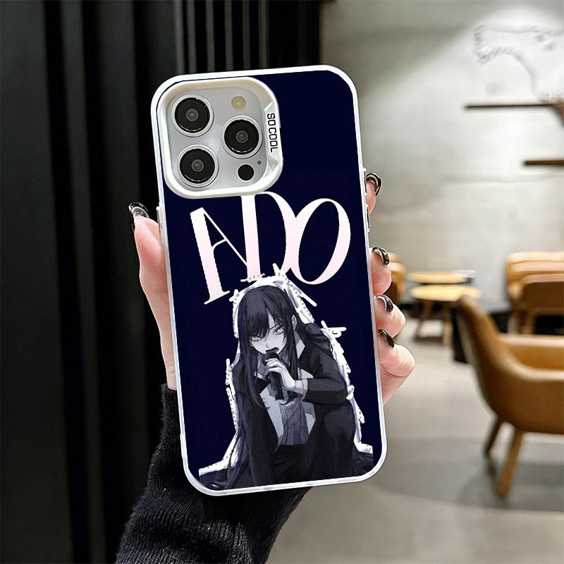 Ado Cartoon K-Kyogen X Uta Shockproof Phone Case for iPhone 17 Air 16 16E 15 Pro Max 14 Plus 13 Mini 12 Back Cover Anti Fall Fun