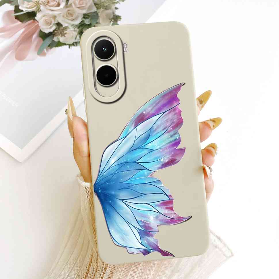Silicone Case For Xiaomi Poco M7 4G Case Cute Cat Flowers Soft Slim Phone Cases For Xiaomi Poco M7 PocoM7 4G Cover Bumper