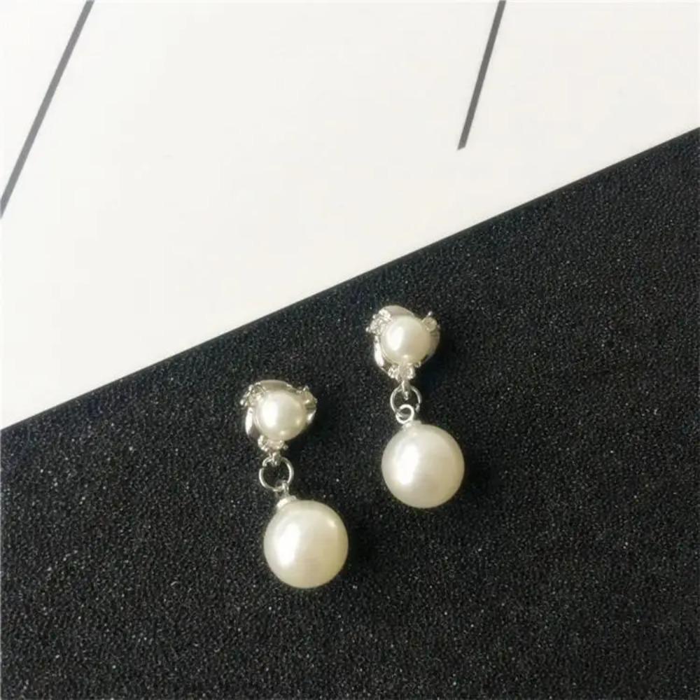 Best Selling Wild Fashion Simple Pearl Bean Earrings Women Girls Earrings Jewelry Crystal Earrings Brincos