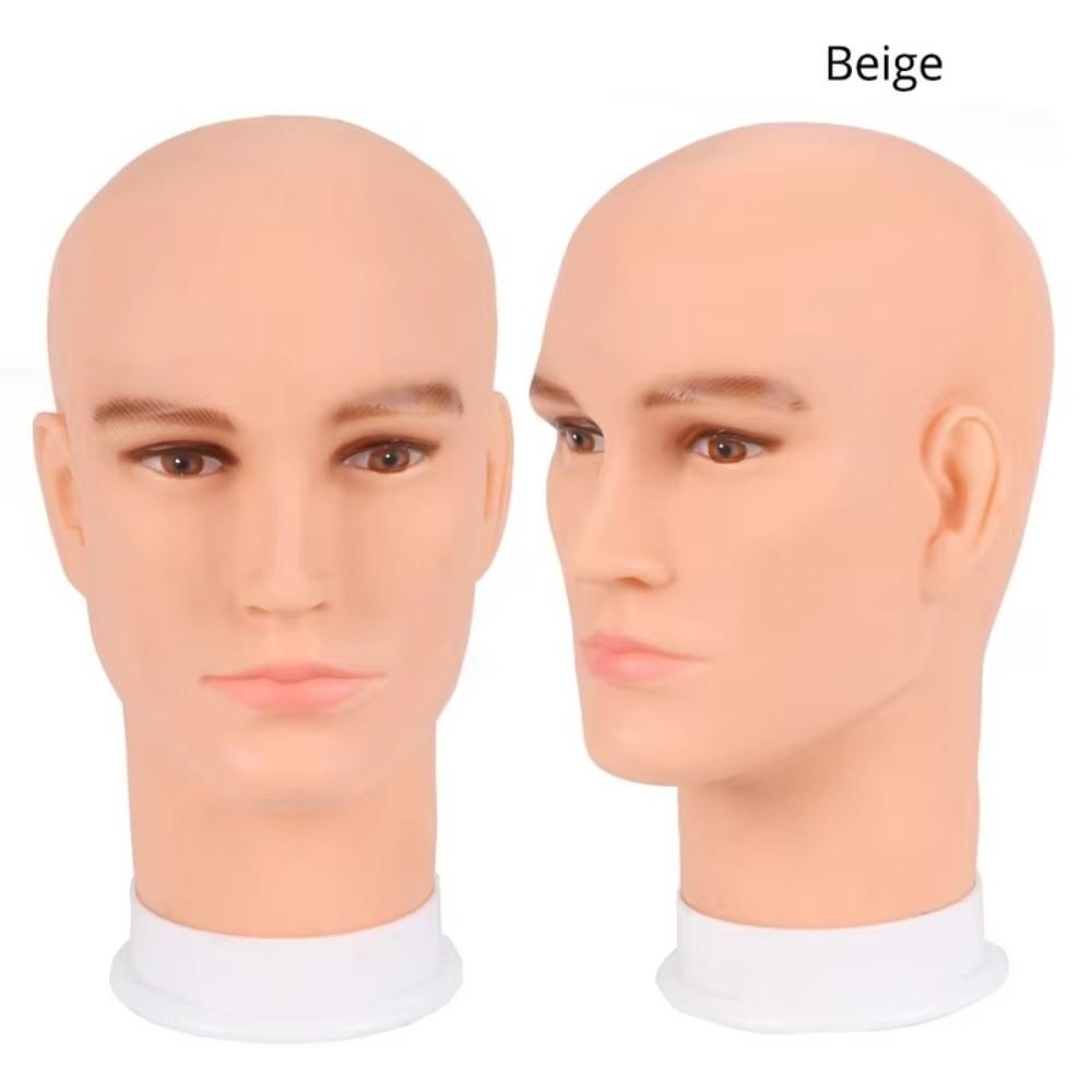 RealistischeGezichtskenmerken Mannelijk Mannequin Hoofd Zacht PVC Pruik Display Hoofd Salon Gebruik