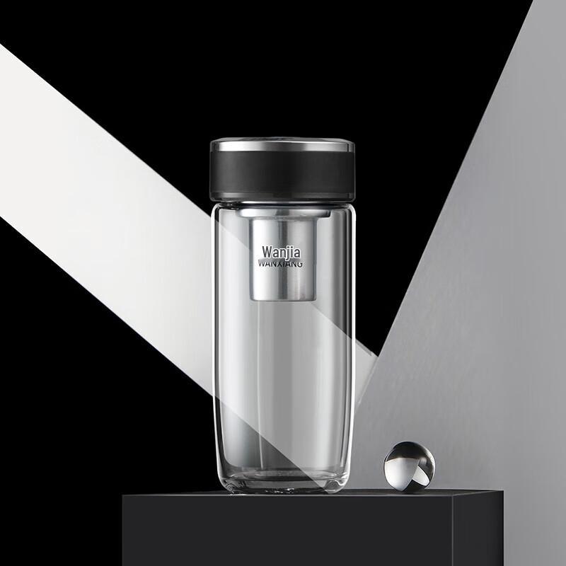 WANXIANG Cute Portable Single-Layer Borosilicate Glass Cup