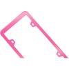 201 Stainless Steel License Plate Frames (Baby Pink)