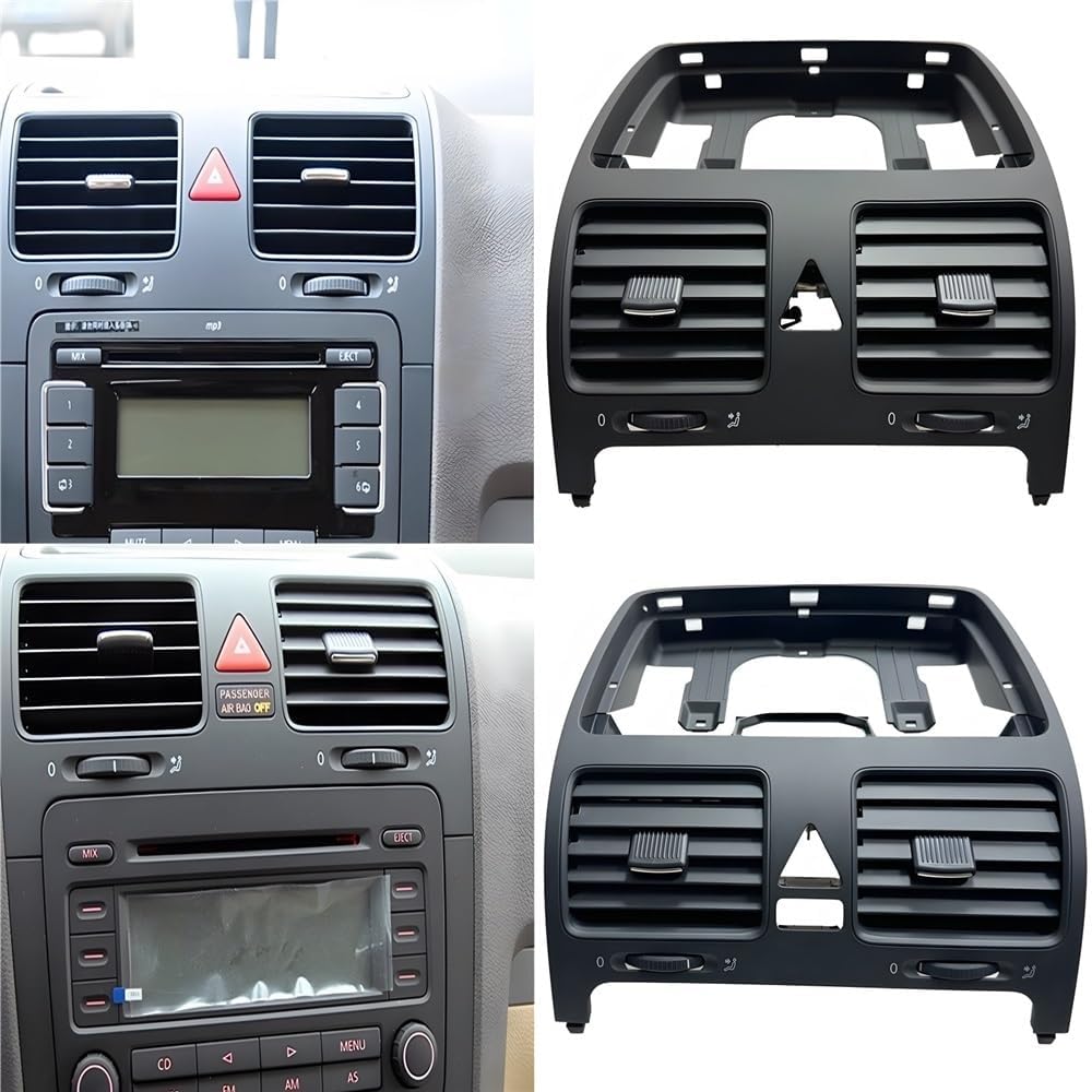 

1 шт. Решетка воздуховыпускного отверстия кондиционера автомобиля, совместимая для VW Golf 5 GTI R32 Rabbit 2004-2009 Jetta A5 MK5 GLI 2006-2011(Средний с отверстием) Left