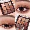 Chocolate Nine Color Eye Shadow Palette for Smoky and Daily Makeup with Silky Tones for Brightening and Contouring