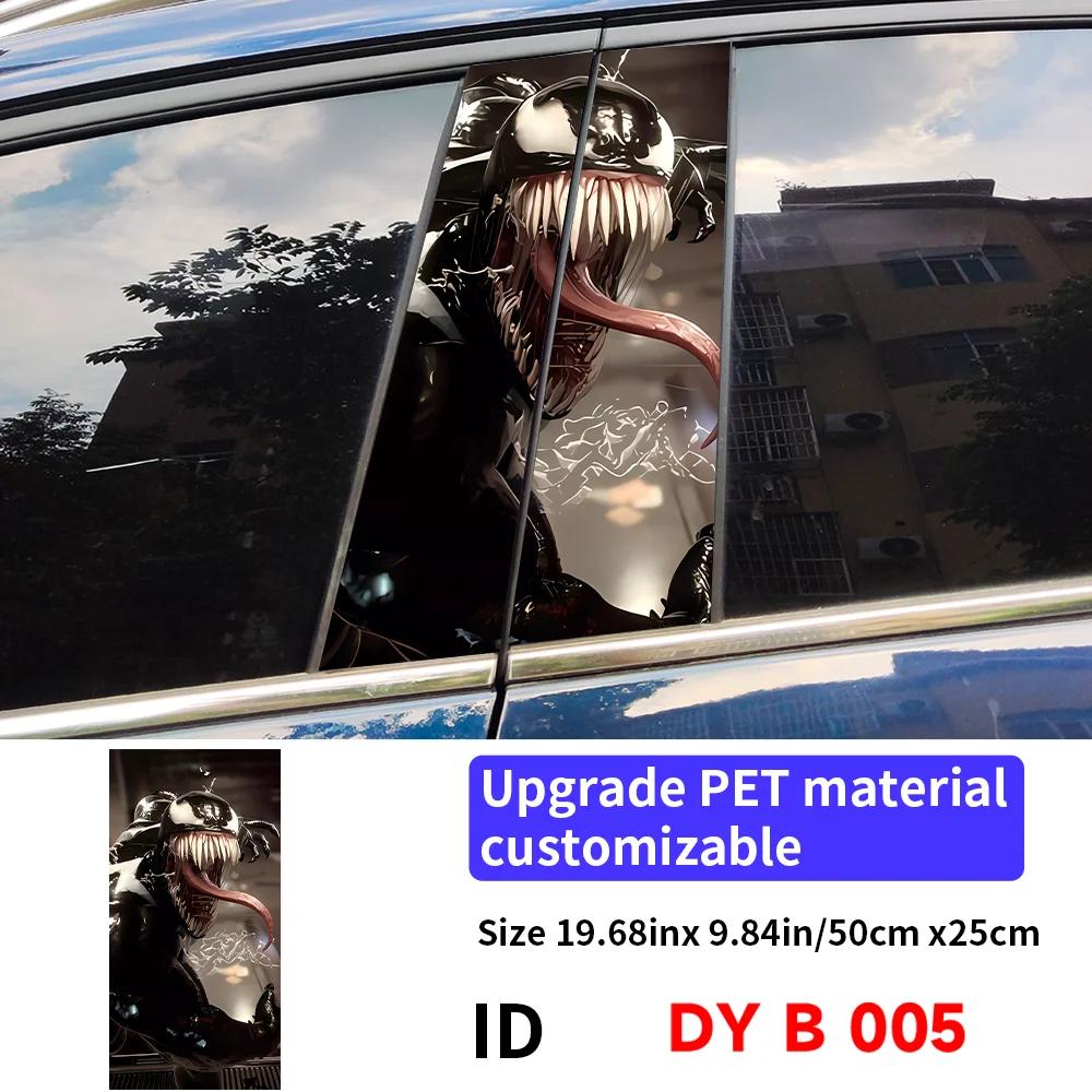 Venom Autoaufkleber Auto B-Säule Auto Mittelkonsole Dekoration Abdeckung Kratzer Wasserdicht Sonnenschutz Vinyl Aufkleber Zubehör