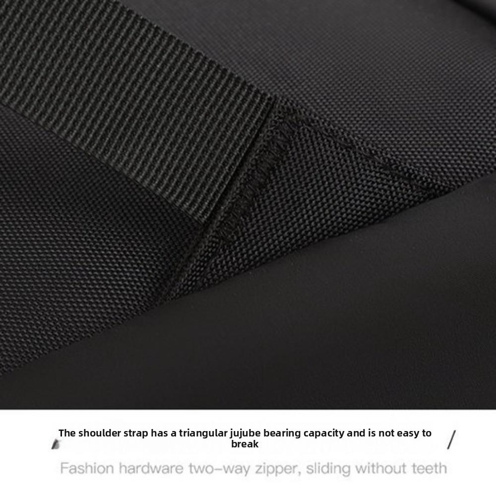 Large Capacity Men Backpack Solid Color Oxford Cloth Backpack Fashion Student Backpack  Travel