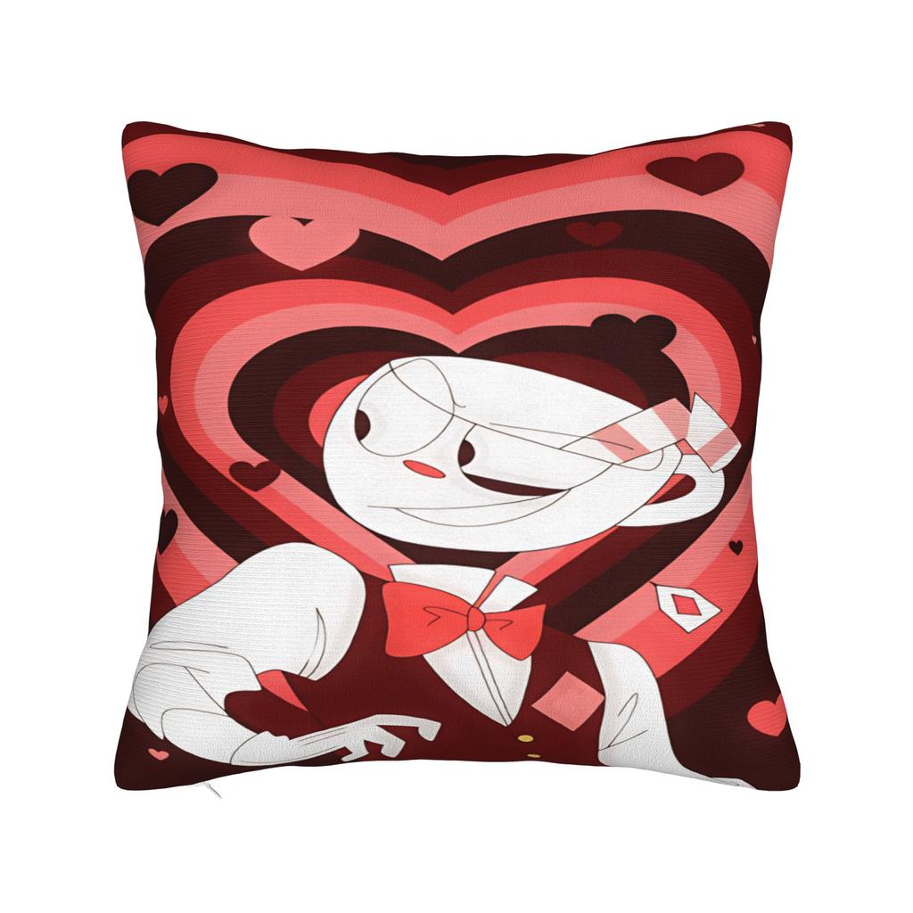 Pillow Cover Cup-head Funny Pillow Case For Living Room Bed Chair Pillowcases