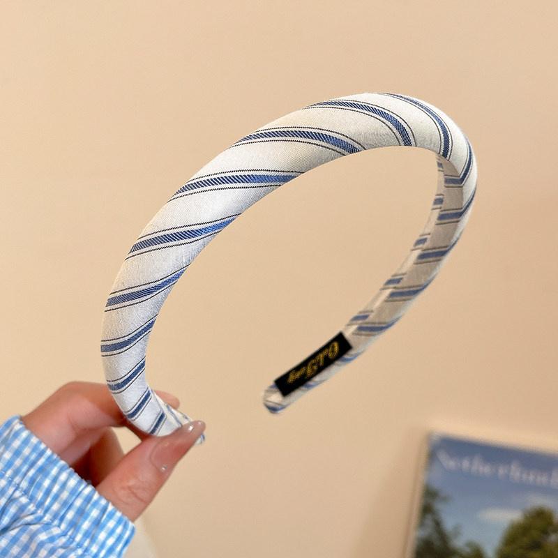 1/2pcs 1.5CM Women Girls Sweet Plaid Hairbands Sponge Padded British Hair Hoop Accessories Lattice Head Wears