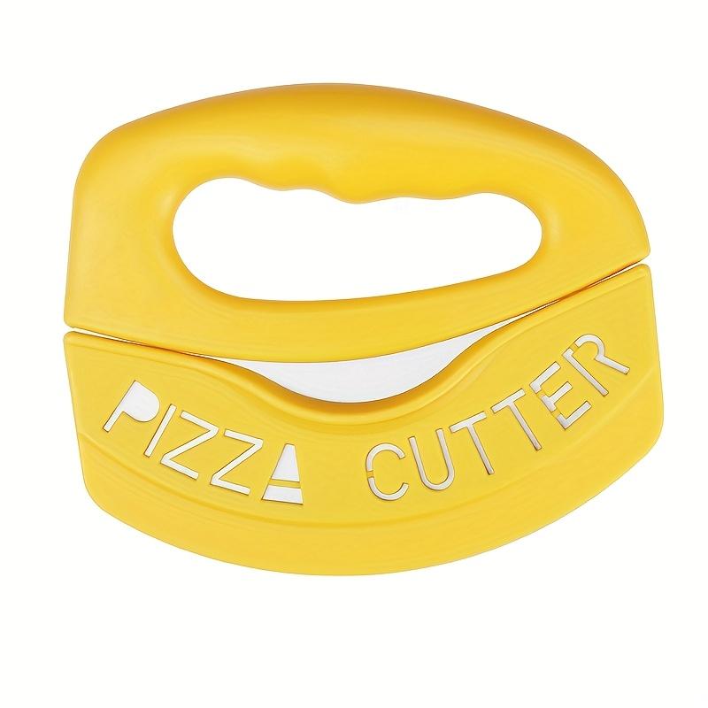1PC pizza cutter, stainless steel pizza cutter, pizza cutter with protective cover, shaker, bread cutter, baking tool жёлтый