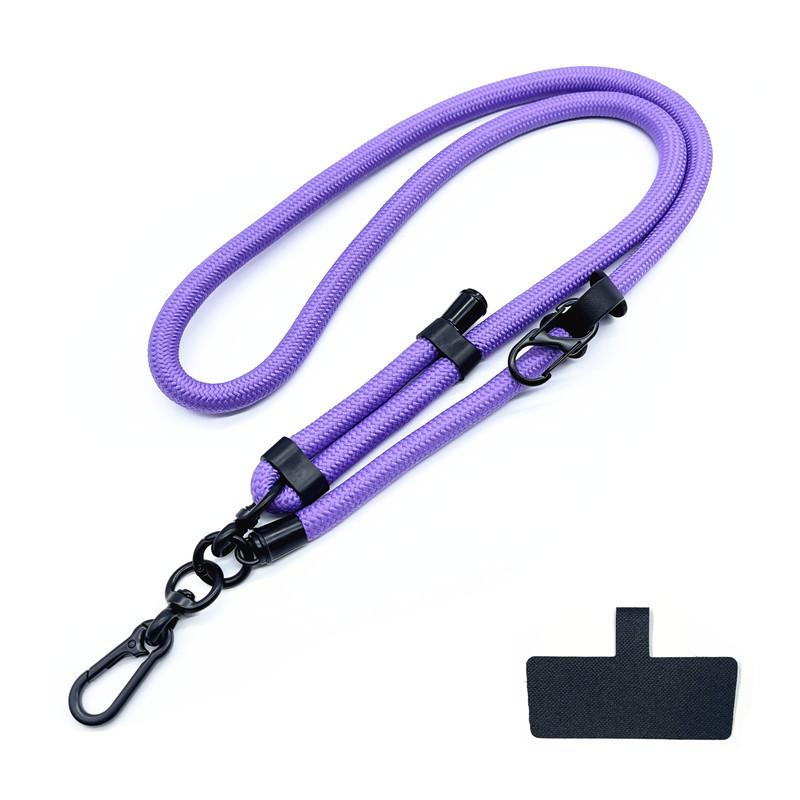 Phone Lanyard Adjustable 1 Cm Diameter Outdoor Universal Case Crossbody Shoulder Card Neck Cord Clip Hang Anti-lost Wrist Strap