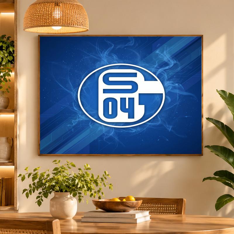 5D Diamond Painting Schalke 04 DIY Full Drill Diamond Art Kit Home Decoration