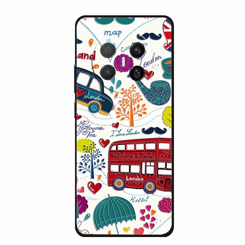 3D Emboss Case For Huawei Mate 70 Air 5G Phone Case Coque Flowers Silicone Soft Back Cover For Huawei Mate 70 Air 2025 Case Capa