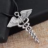 Silver Wing Pendant Necklace For Men And Women, European And American Personalized Creative Versatile Accessory Gift