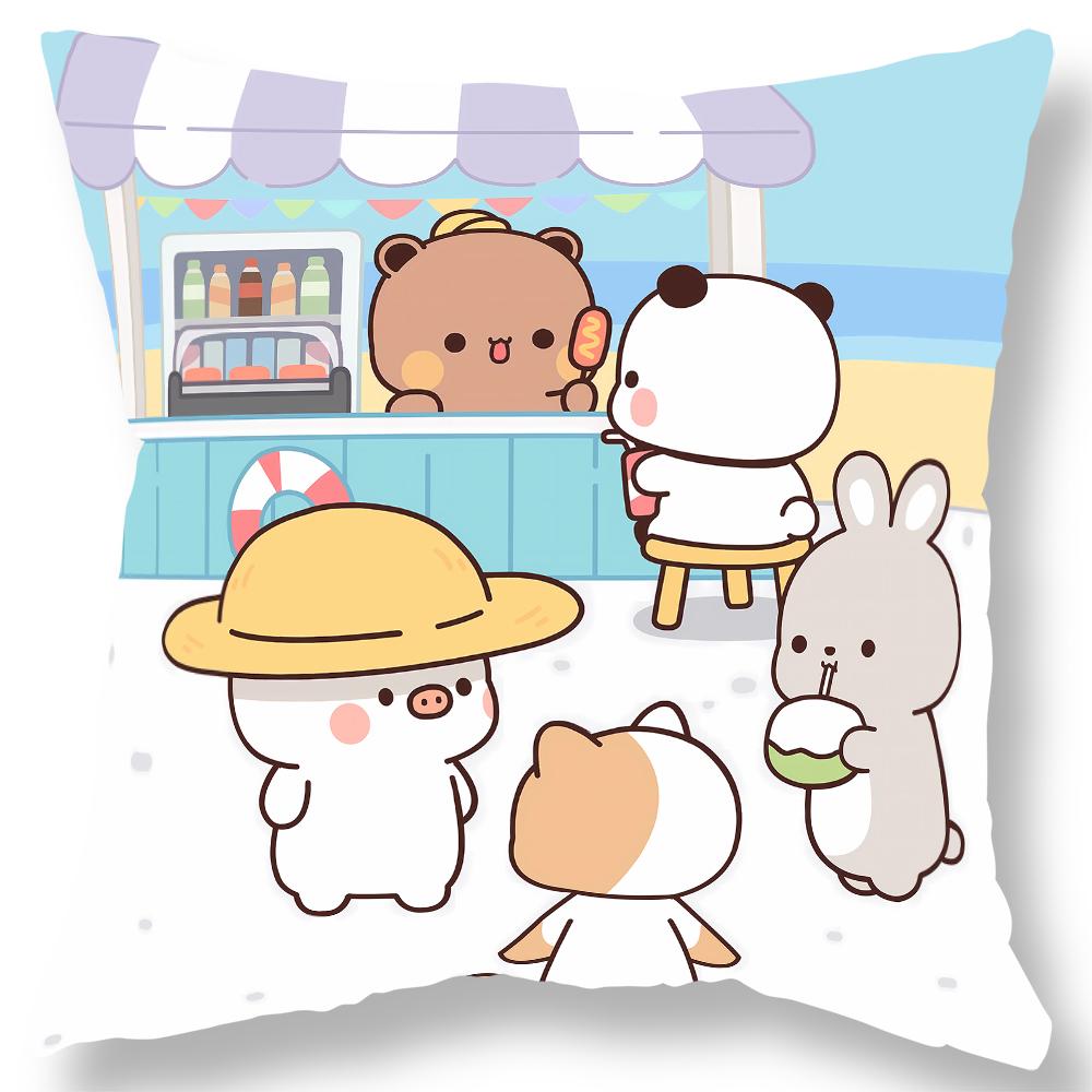 Cute Bear Bubu Dudu Pillowcase Kawaii Cartoon Animation Living Room Sofa Cushion Cover Bedroom Room Home Decoration Gift