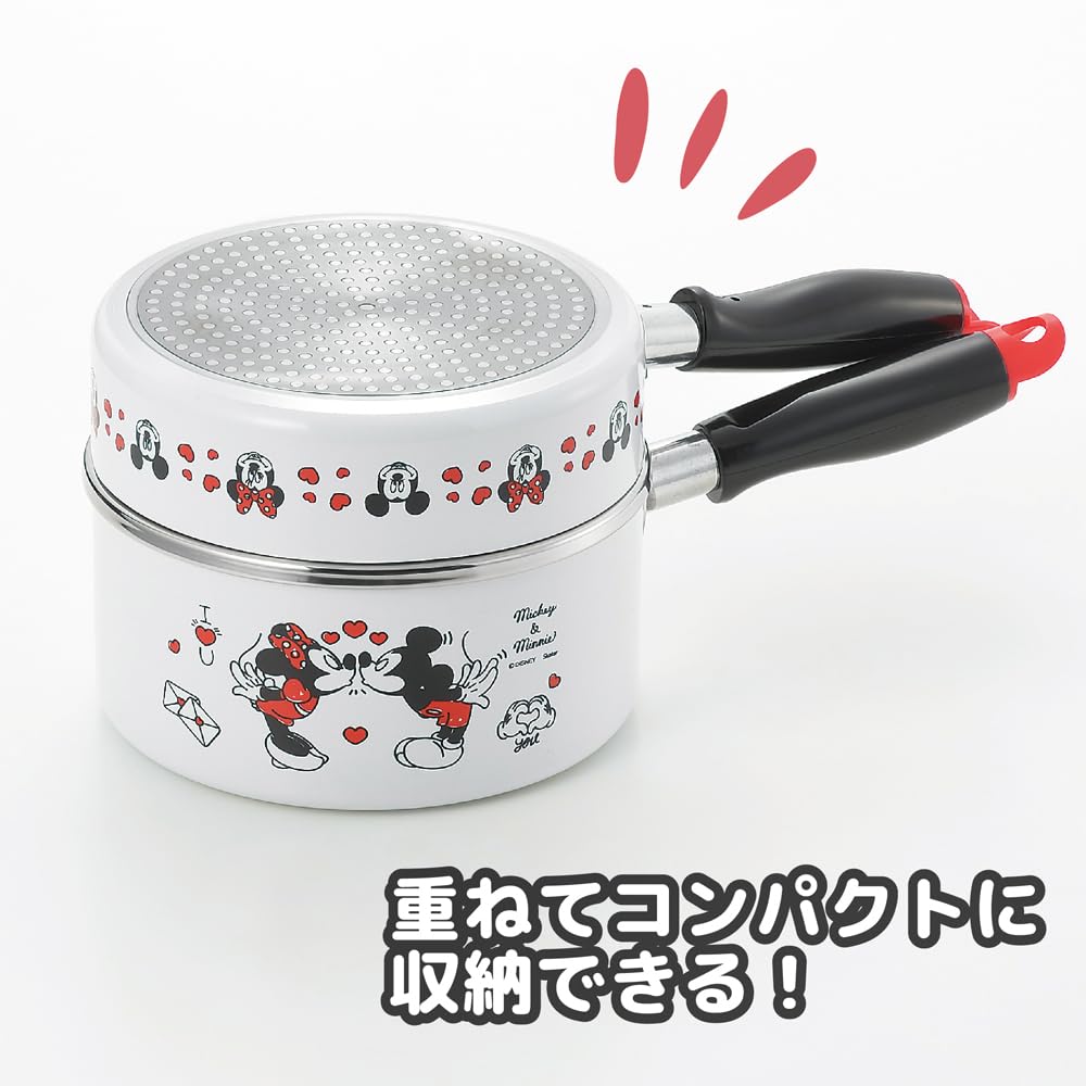Mickey & Minnie" Saucepan & Frying Pan, 16cm, MM-316, White