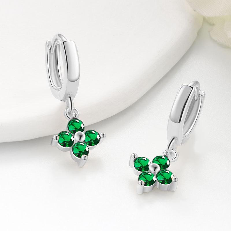 Trendy Geometric Floral Zircon Ear Cuffs Multi Cubic Zirconia Elegant Earrings For Women Fashion Jewelry